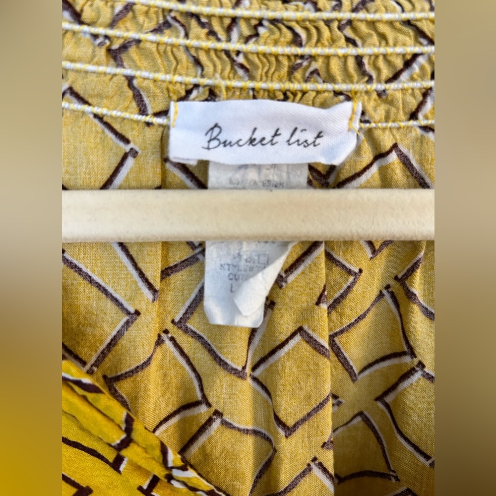 Bucket List V-neck Patterned Top - Picture 2 of 3